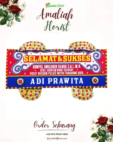 Papan Bunga Ucapan Selamat Tomo